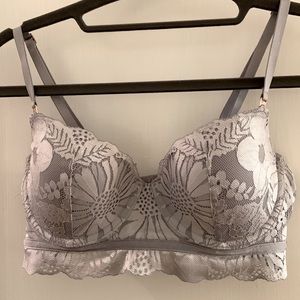 AERIE Grey Lace Bra